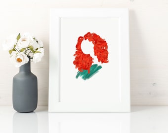 Scottish Princess print, princess art print, nursery wall decor girl, instant download, Scottish Princess gifts, Scottish Princess printable