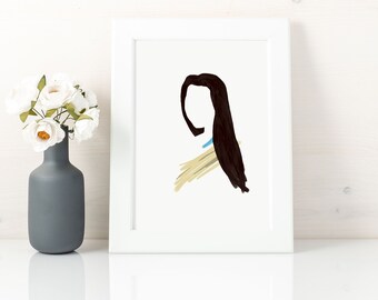 Pocahontas print, princess art print, nursery wall decor girl, instant download, Pocahontas gifts, Pocahontas printable