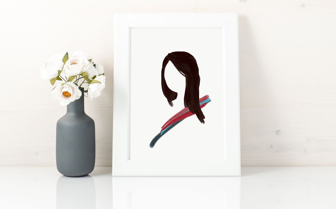 Mulan Print, Chinese Warrior Princess Art Print, Nursery Wall Decor ...