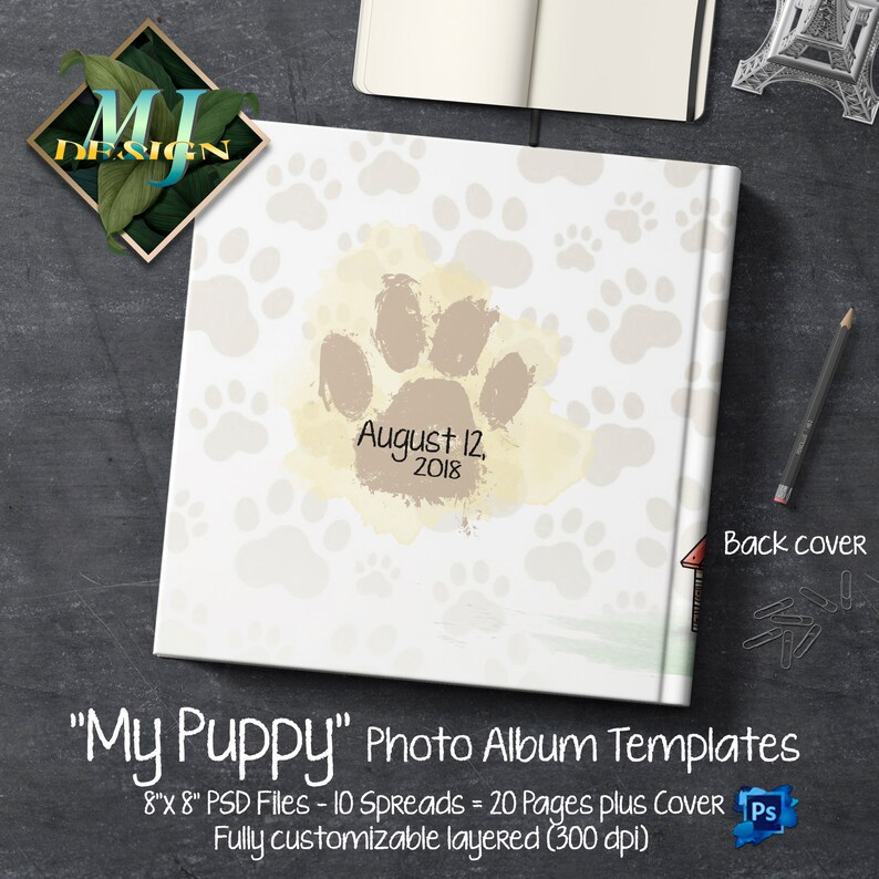 Fotoalbum Hund Vorlage mein Welpe Pet Fotoalbum Etsy
