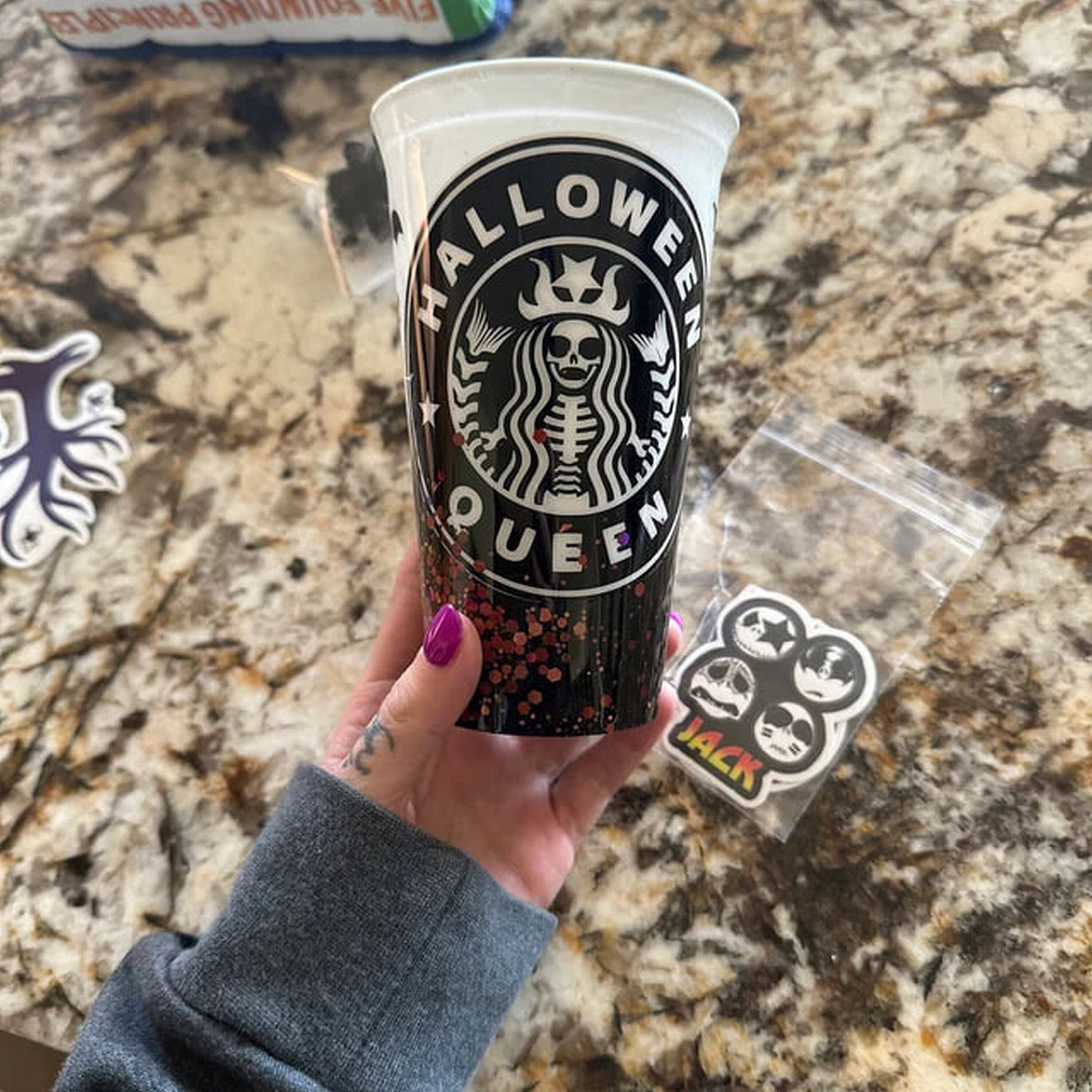 Starbucks cup Glow in the dark horror movie theme · Micheles Designs ·  Online Store Powered by Storenvy