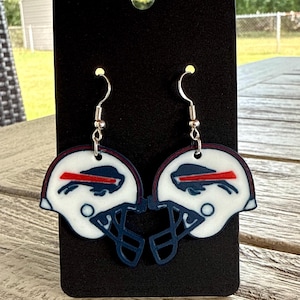 Buffalo Bills Helmet Dangle Earrings