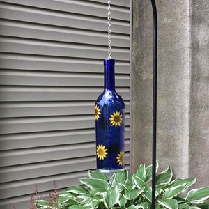 Blue Sunflower Wind Chime