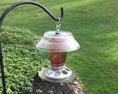 Orange Bird Feeder