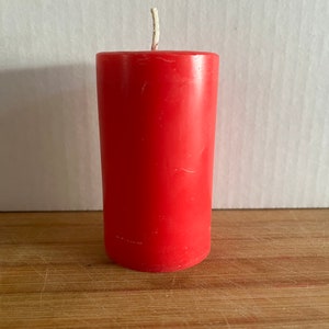 SPELL CANDLE PILLAR - Small Red - 3.5” Tall