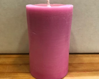 SPELL CANDLE PILLAR - Small Pink - 3.5" Tall