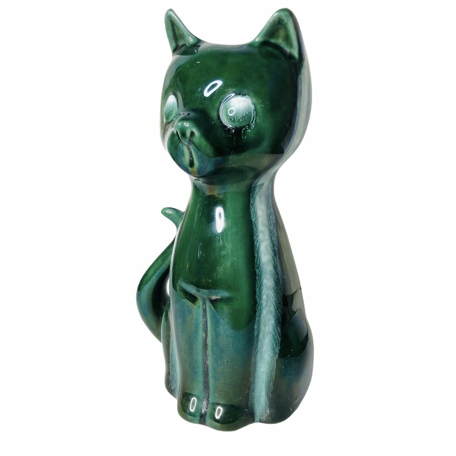 Vintage Hull Pottery 809 USA Green Continental Cat Vase Etsy