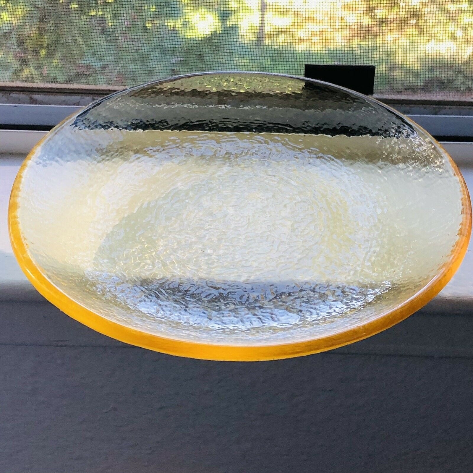 Fire and Light Recycled Glass 8 Citrus Salad Dessert Plate Etsy