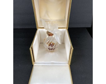 Vintage Nina Ricci L'Air Du Temps 4 1/4" Parfum LALIQUE Crystal Bottle 2 fl oz