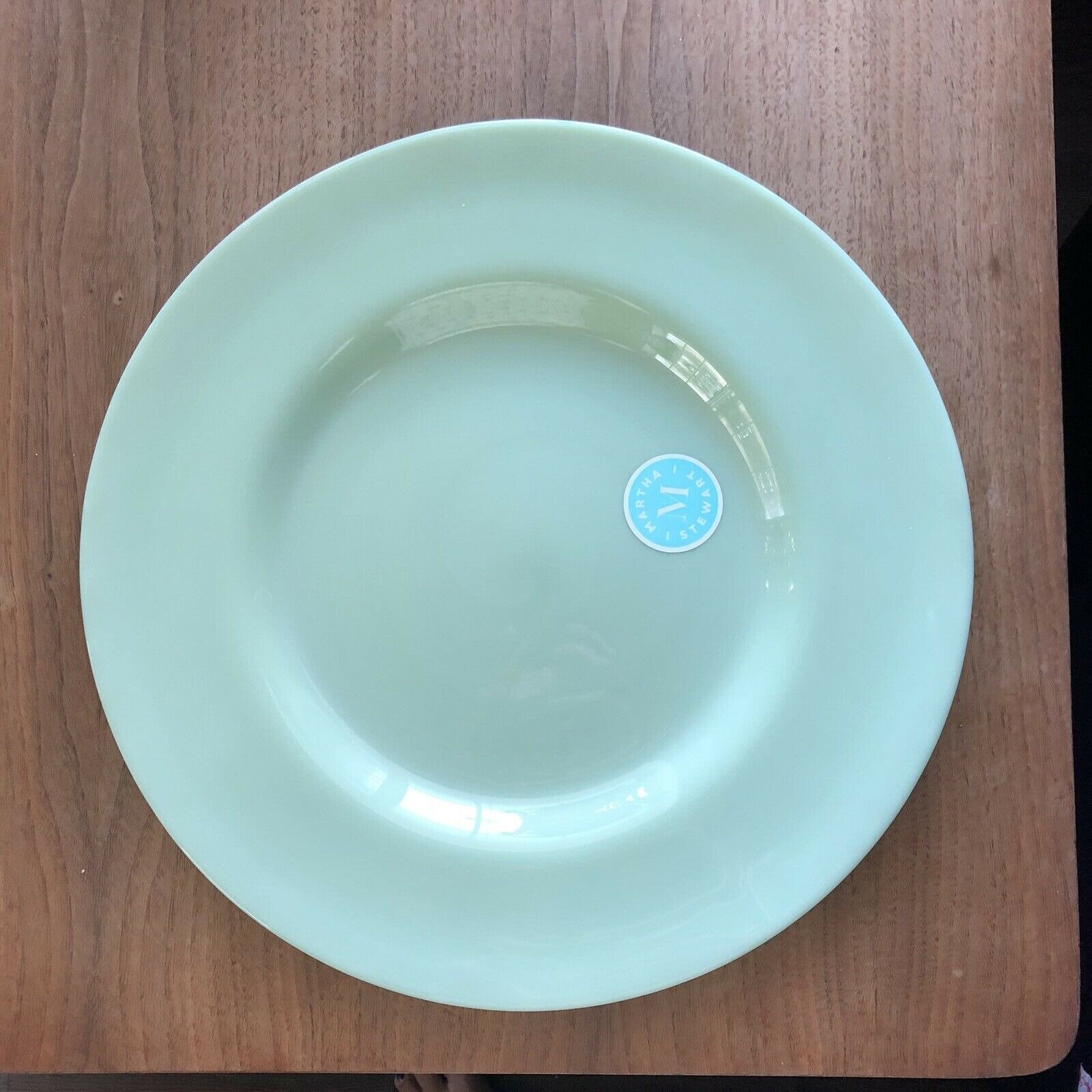 Home & Living Martha Stewart 13 JADEITE Glass Round Platter Plate
