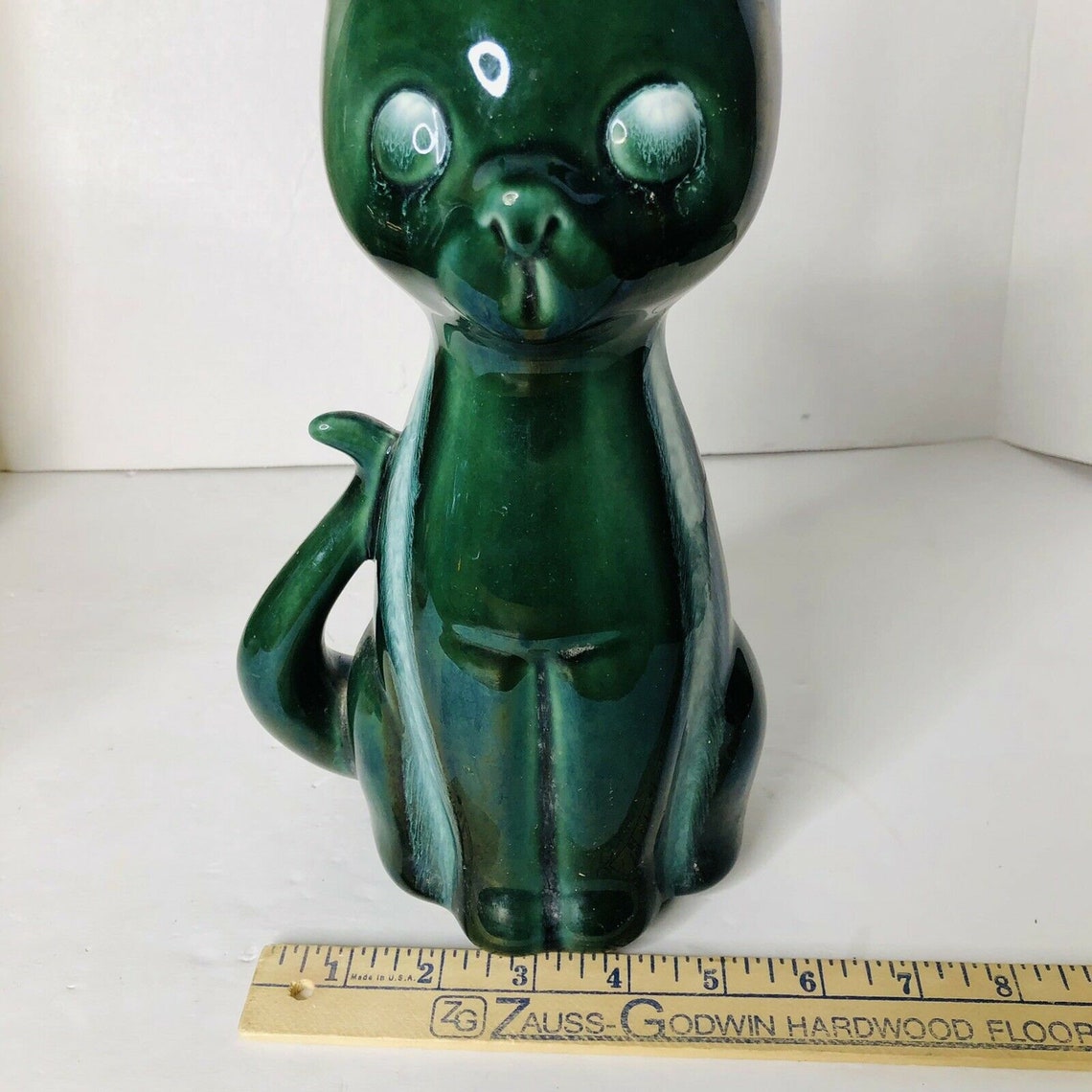 Vintage Hull Pottery 809 USA Green Continental Cat Vase Etsy