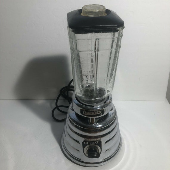 Vintage 1950's Oster Two Speed Deluxe Beehive Blender Chrome Model 403