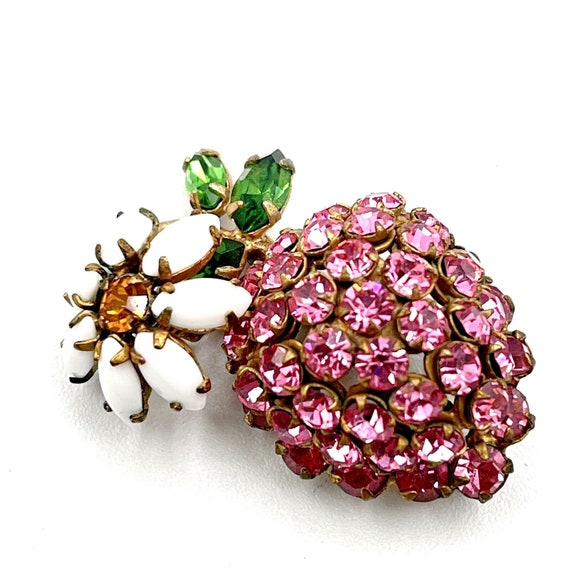 Vintage SCHREINER NEW YORK Trembler Pink Strawber… - image 8