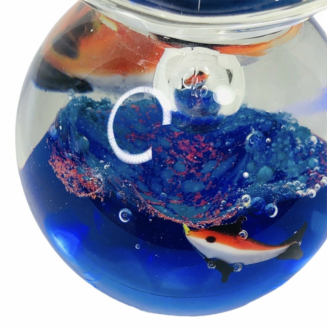 Murano Style Glass Nautical Fish Aquarium Multiple Fish Bowl Etsy