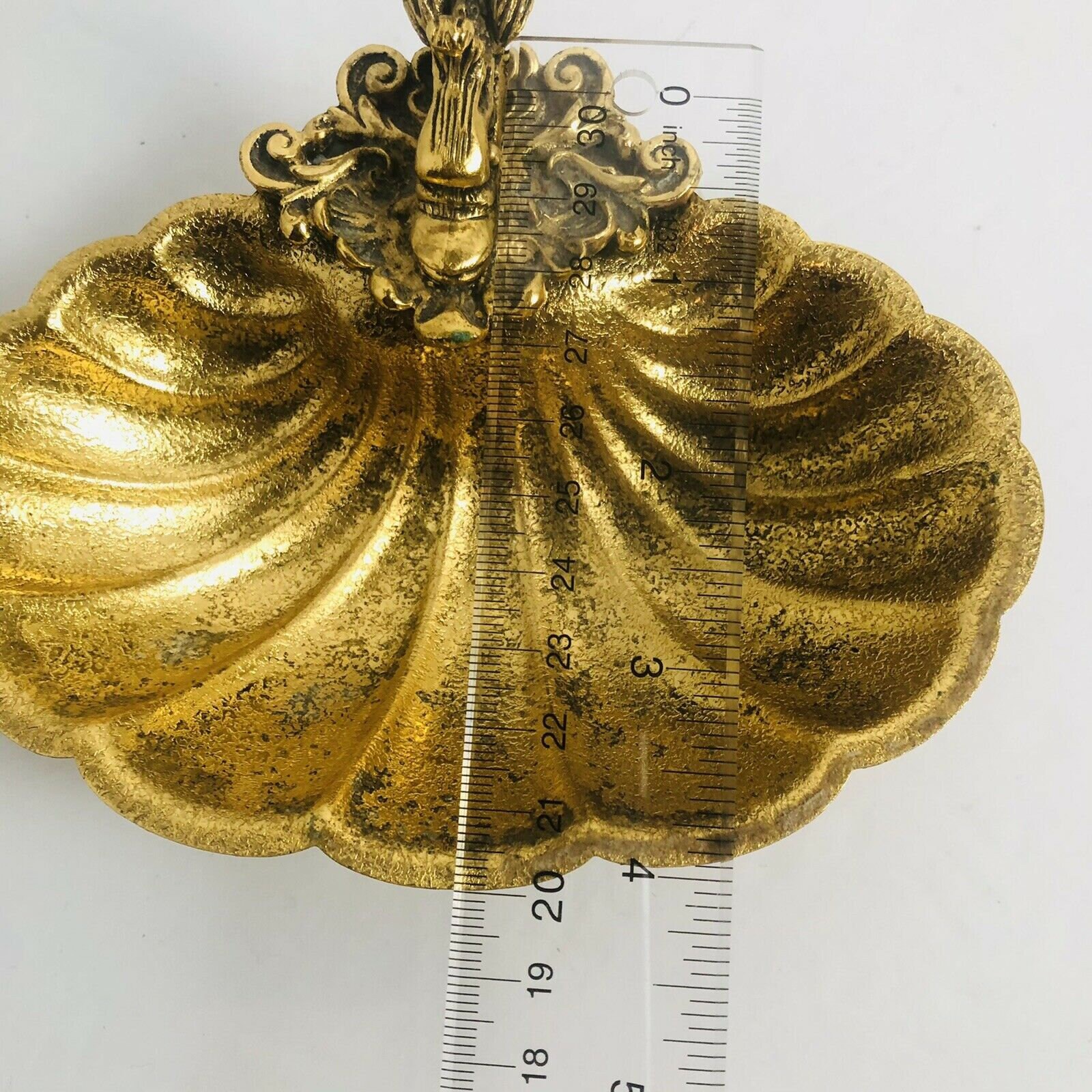 Vintage Koi Fish Shell Soap Trinket Dish Gold Hollywood Etsy