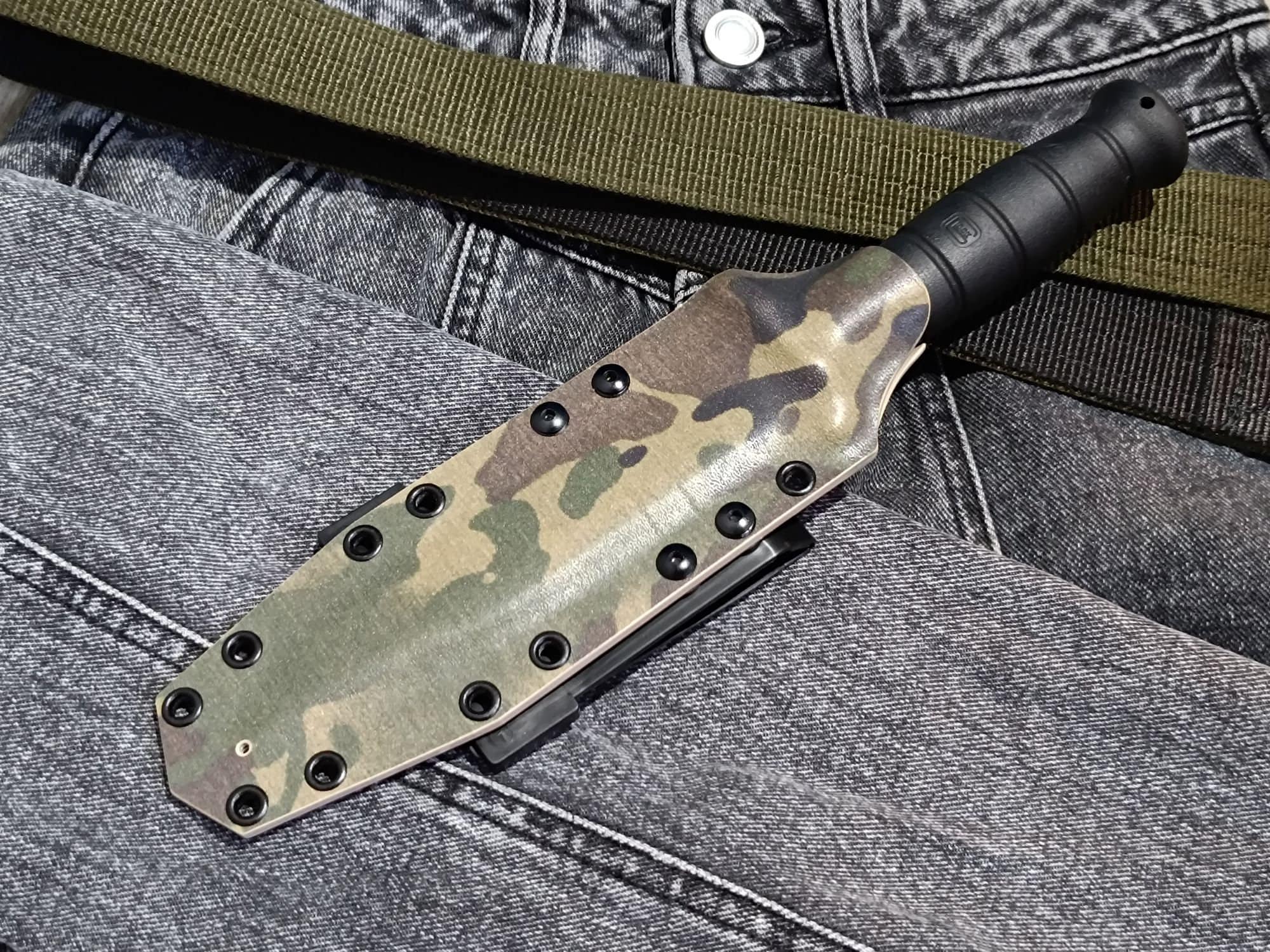 Kydex Sheath for Glock 78/81 Knife. Multicam Color. Handmade