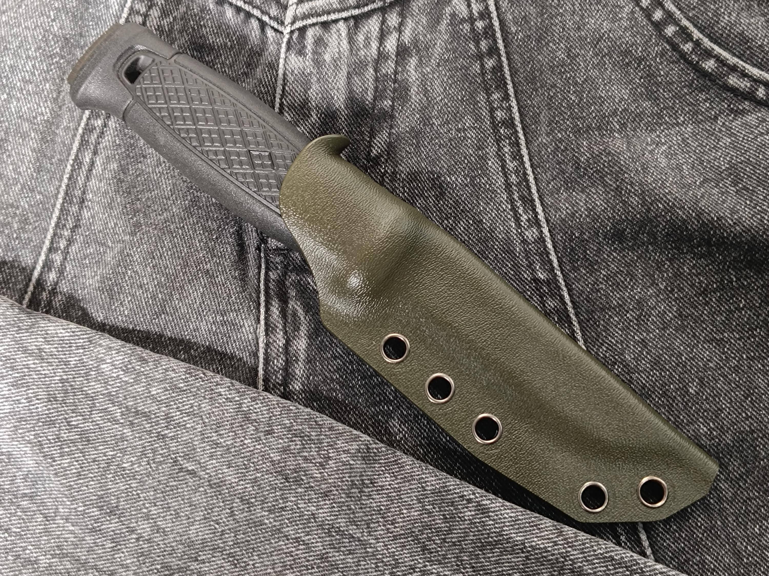 Compact kydex sheath for Morakniv Garberg knife. Custom Knife Holster. Belt Carry Option. Only the sheath. Sheath with mount.