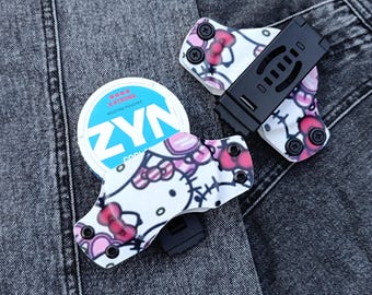 Funda de kydex. Diseño exclusivo. Estuche de kydex. Funda de kydex. Bolsa para tabaco. Estuche para snus. Kydex negro. Incluye soporte de montaje.