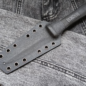 Custom Kydex Sheath for SOG Pentagon. Black kydex. Tactical Knife Holster.Survival Knife Sheath. Only sheath. Scabbard with fastenings.