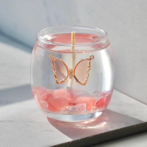 MINI Butterfly Beauty Candle, Spring Decor, Butterfly Decor, Spring Gift, Butterfly Gift, Handmade Candle, Custom Scented, Natural Scent