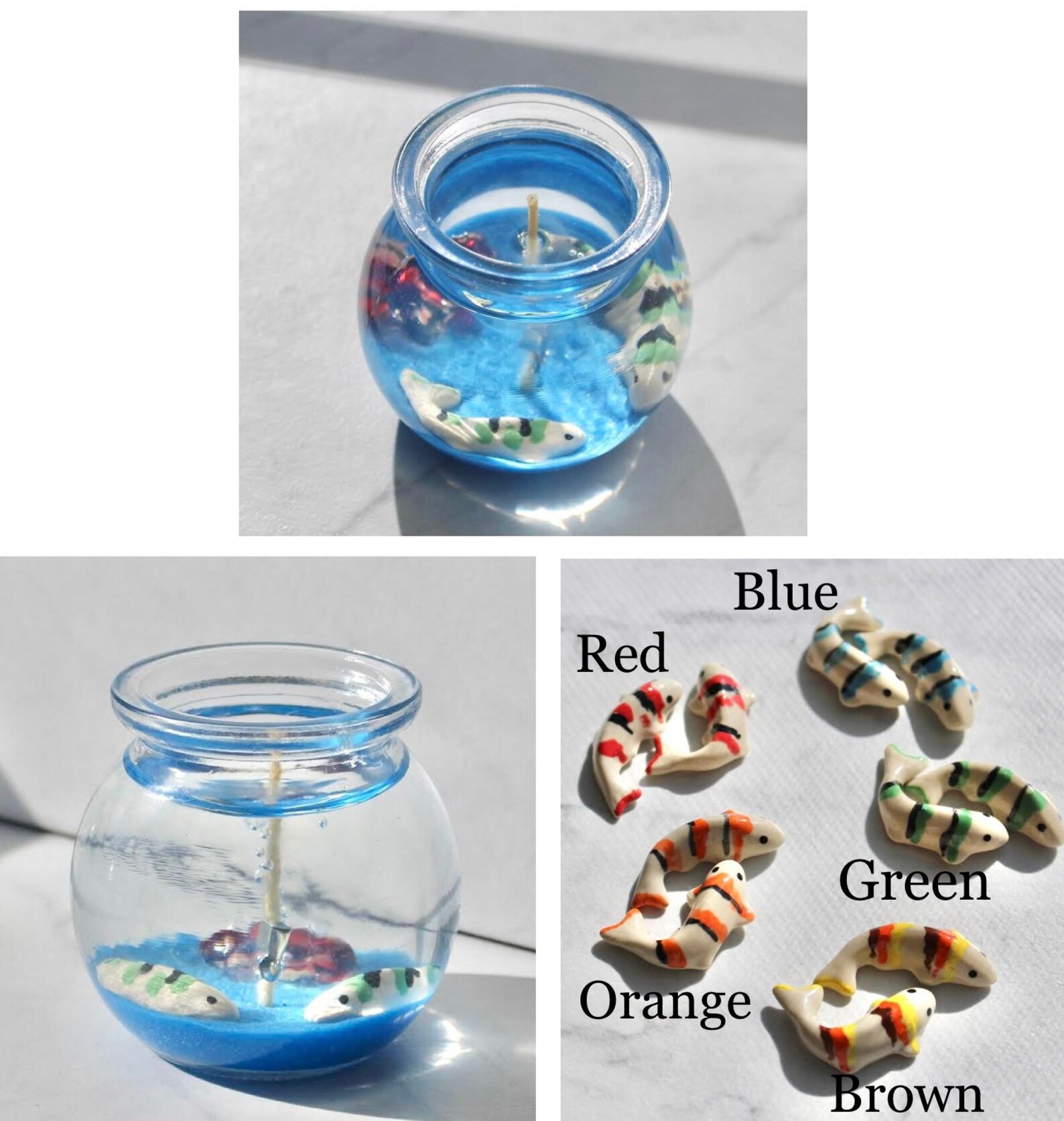 MINI Sea Life Candles, Sea Life Decor, Mini Sea Life Candles, Shark