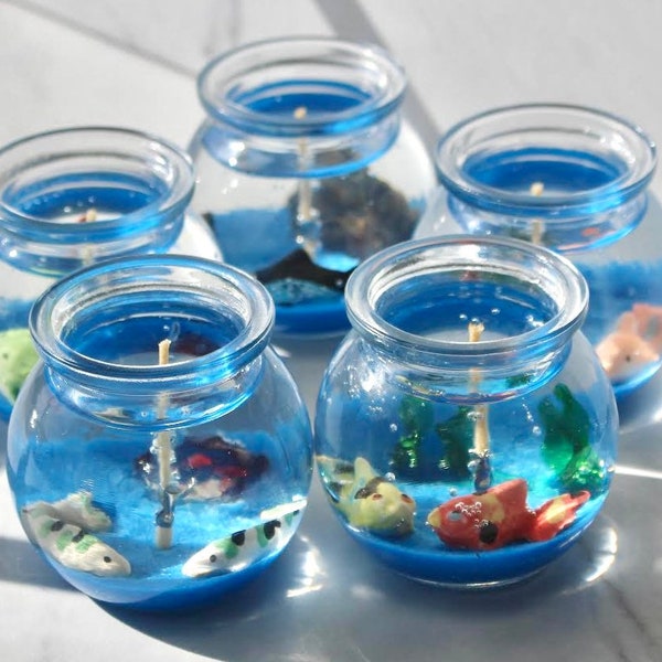 MINI Sea Life Candles, Sea Life Decor, Mini Sea Life Candles, Shark Decor, Dolphin Decor, Whale Decor, Goldfish Decor, Koi Fish Decor