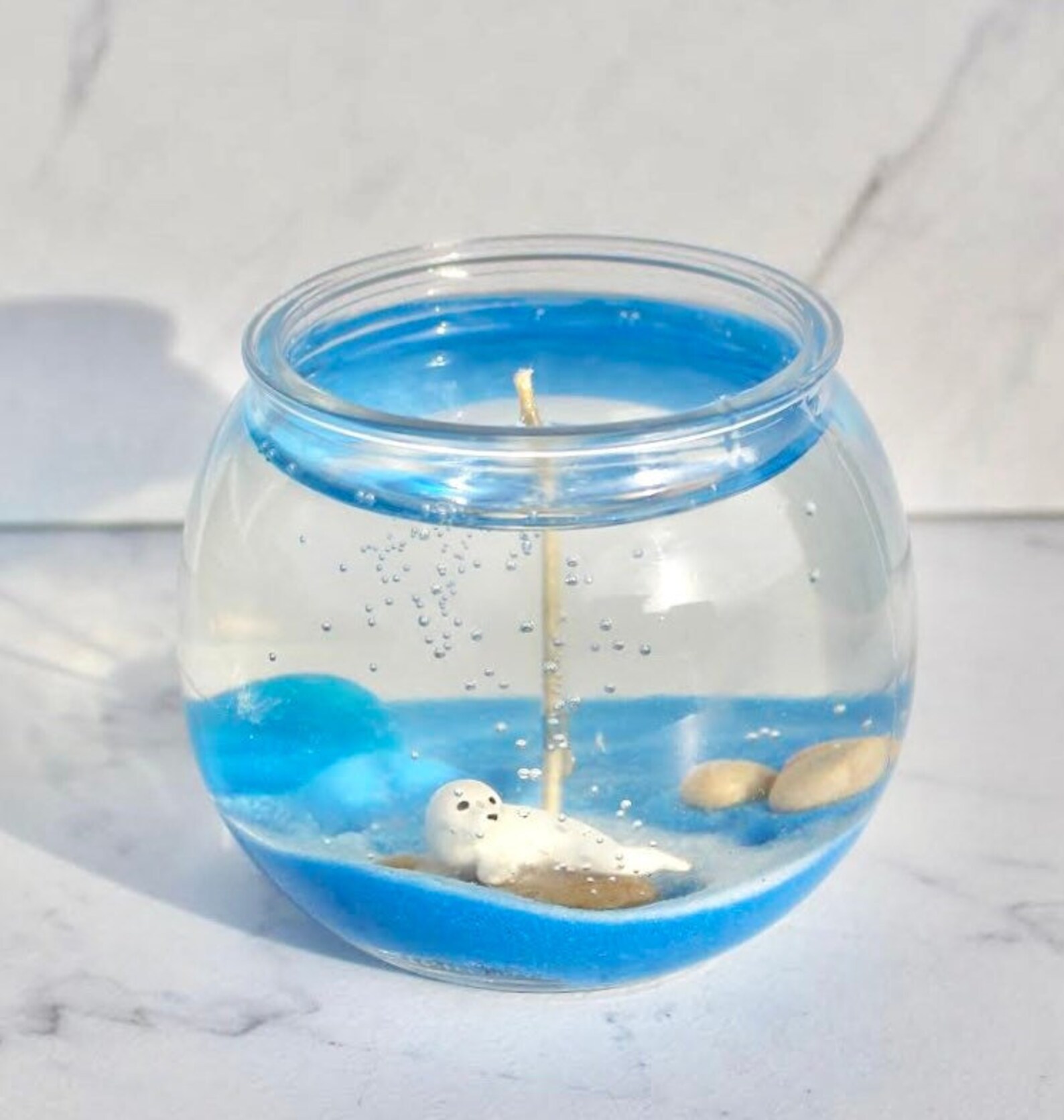 Ocean Seal Candle Summer Candle Birthday Giftanimal Etsy