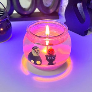 Monster and Friend Candle | Frankenstein | Halloween Candle | Spooky Candle | Halloween Decor | Halloween Candles | Halloween Home Decor