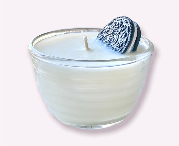 Cookies and Cream Candle, Cookie Candle, Cookie Scented Candle, Soy Wax Candle, Dessert Candle, Unique Candle, Cookies and Milk, Gift