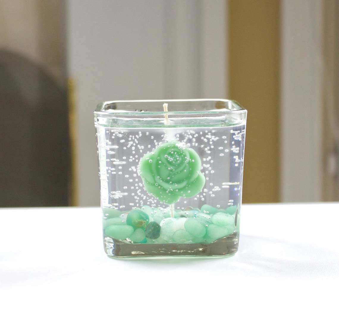 Carved Green Jade Candle Aromatherapy Candle Aromatherapy Etsy