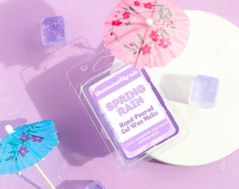 Spring Rain Wax Melts | Reusable Wax Melts | Tropical Sweet Gardens & Sweet Lilac Scented | Fresh Raindrops Scented | Mess-Free Wax Melts