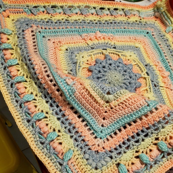 Aurora Nova repeating crochet blanket *Pattern*
