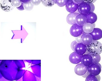 Purple Party Decor Etsy - roblox purple party afro