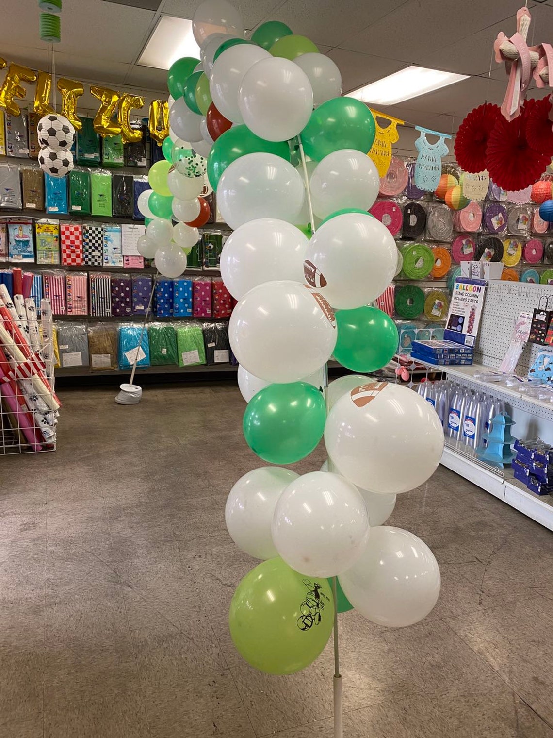 Football Balloon Garland Kit Football Balloon Arch Football Etsy