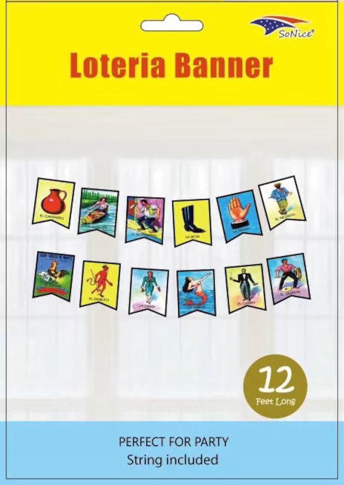Loteria Party Banner Loteria Party Decorations Loteria Theme Etsy