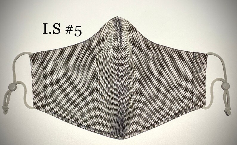 100% Italian silk 3D hybrid face mask 3-4 layer made in USA for kids and adults. Customized linings & filter: Organic Cotton, Chiffon, Silk. image 7