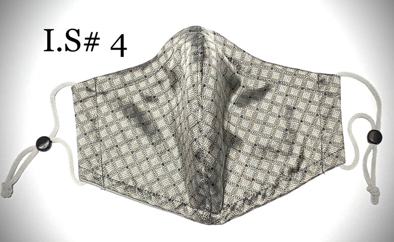 100% Italian silk 3D hybrid face mask 3-4 layer made in USA for kids and adults. Customized linings & filter: Organic Cotton, Chiffon, Silk. image 6
