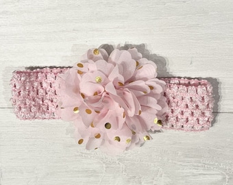 Handmade Headband For Babies, Toddlers, Kids. Flower Headbands. Flower Dress-up Headbands. Elastic Crochet Headbands. Women Turban Headbands