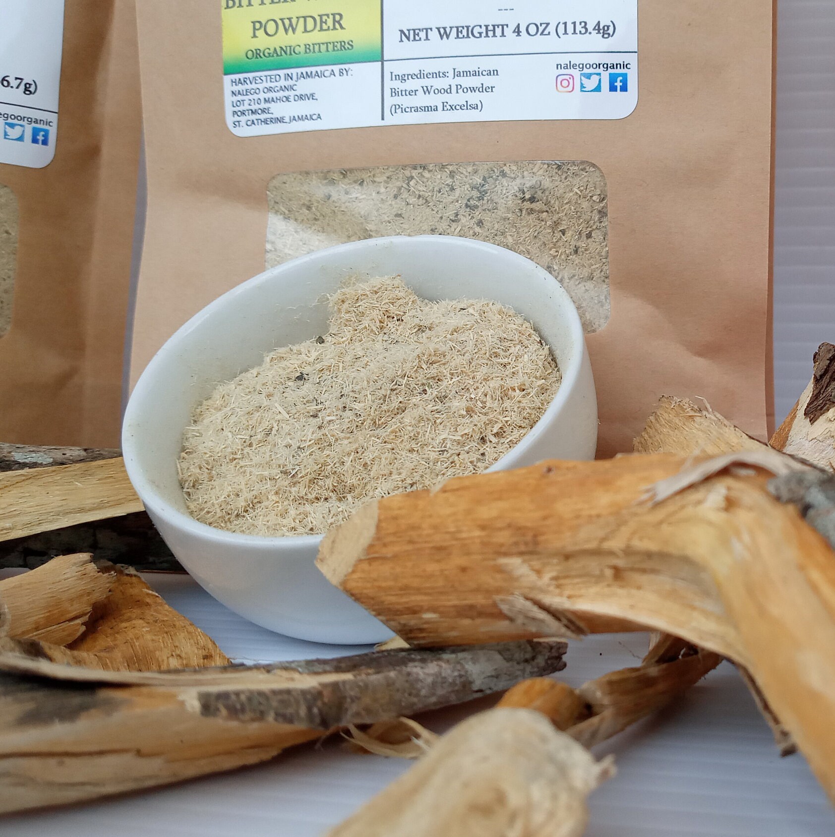 Bitter Wood Bark Powder Organic Detox jamaican Wildcrafted Etsy Canada