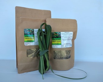 LEMON GRASS (Fever Grass, Citronella) [Cymbopogan Citratus] Jamaican Wildcrafted