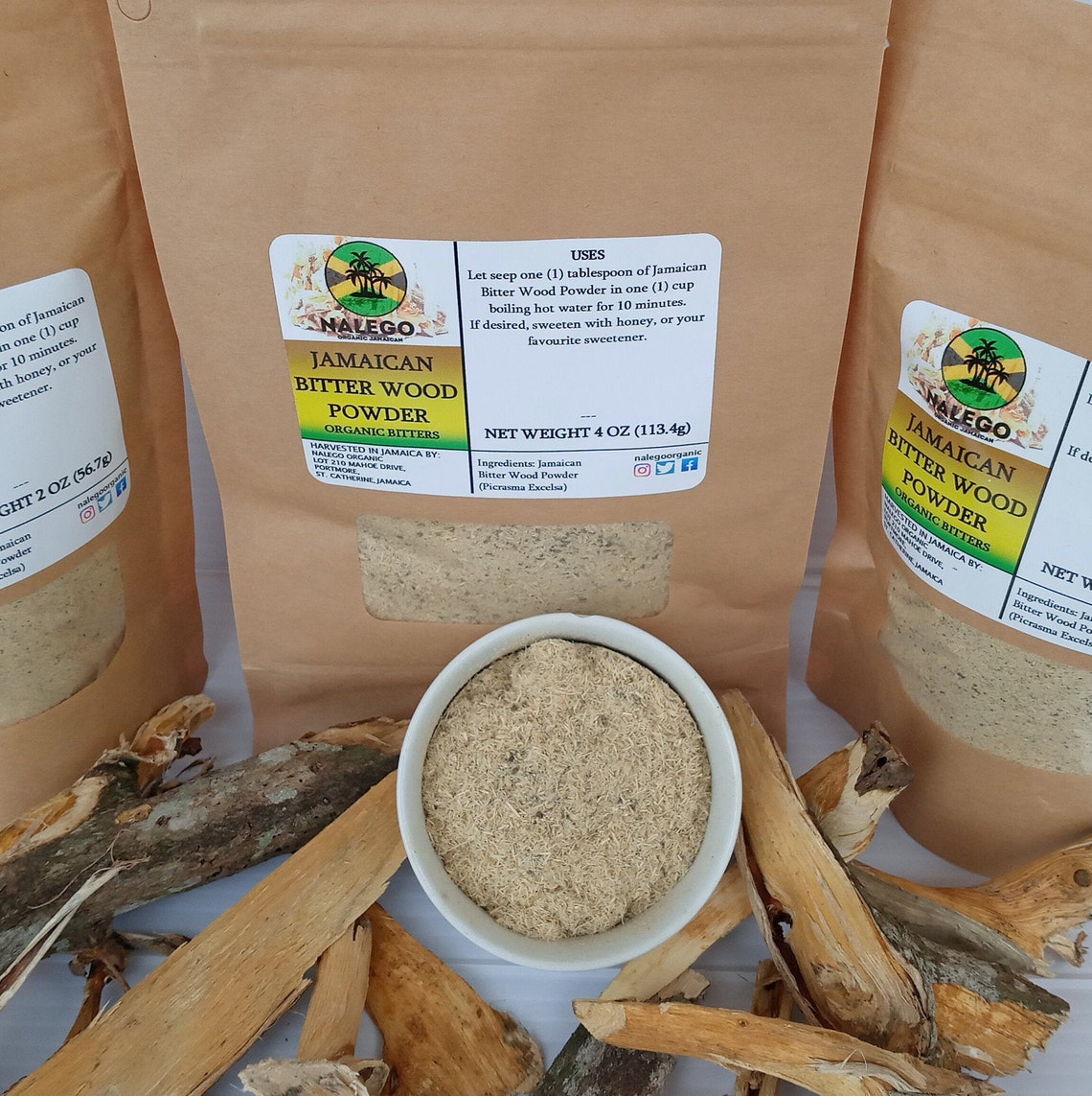Bitter Wood Bark Powder Organic Detox jamaican Wildcrafted Etsy