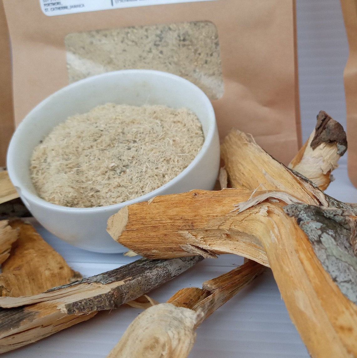 Bitter Wood Bark Powder Organic Detox jamaican Wildcrafted Etsy Canada