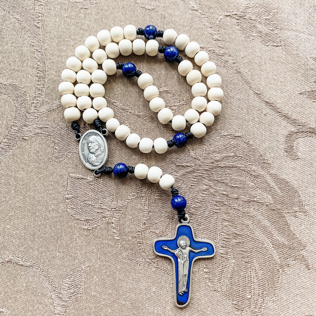 Mother Teresa of Calcutta Catholic Rosary With Italian Enamel - Etsy