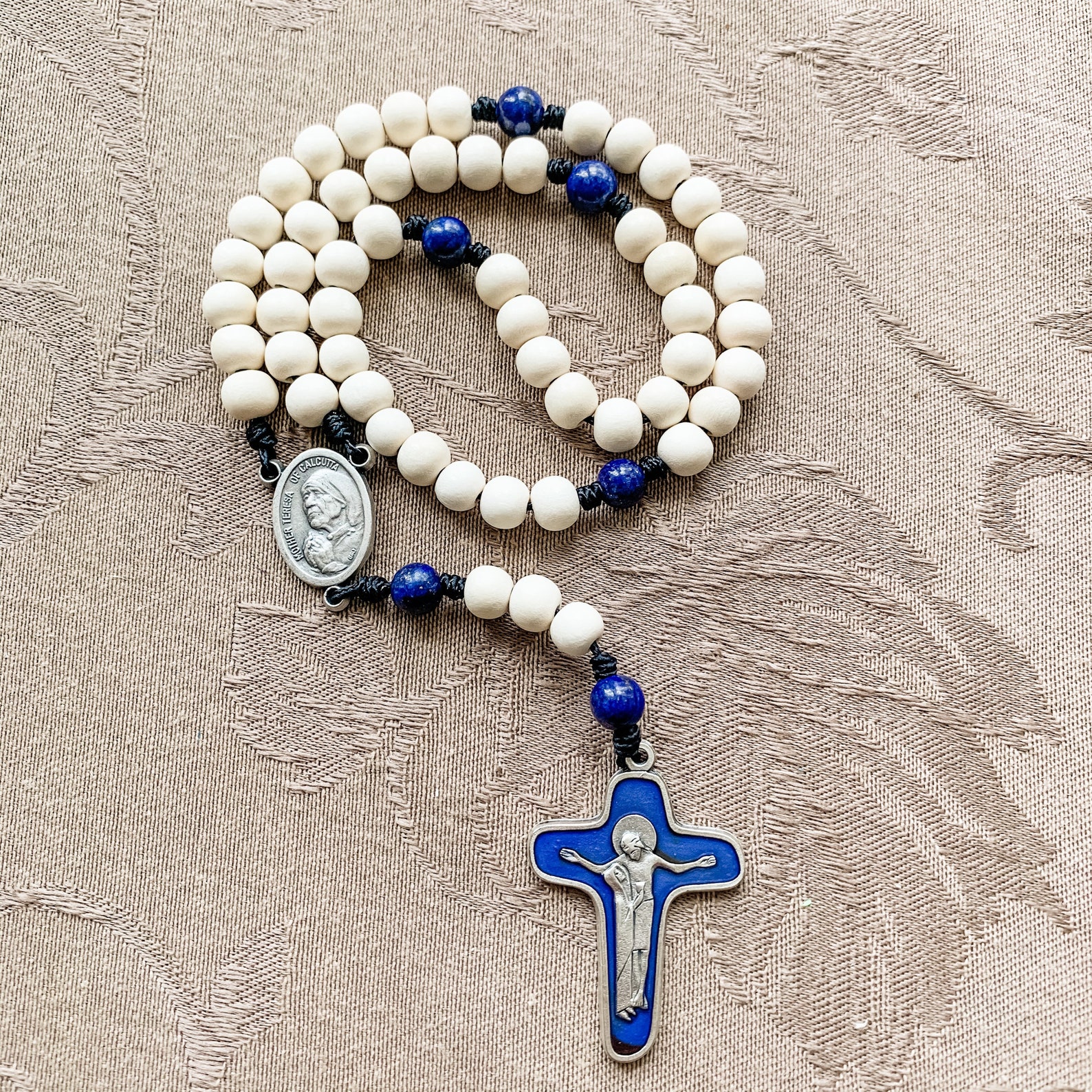 Mother Teresa of Calcutta Catholic Rosary With Italian Enamel - Etsy