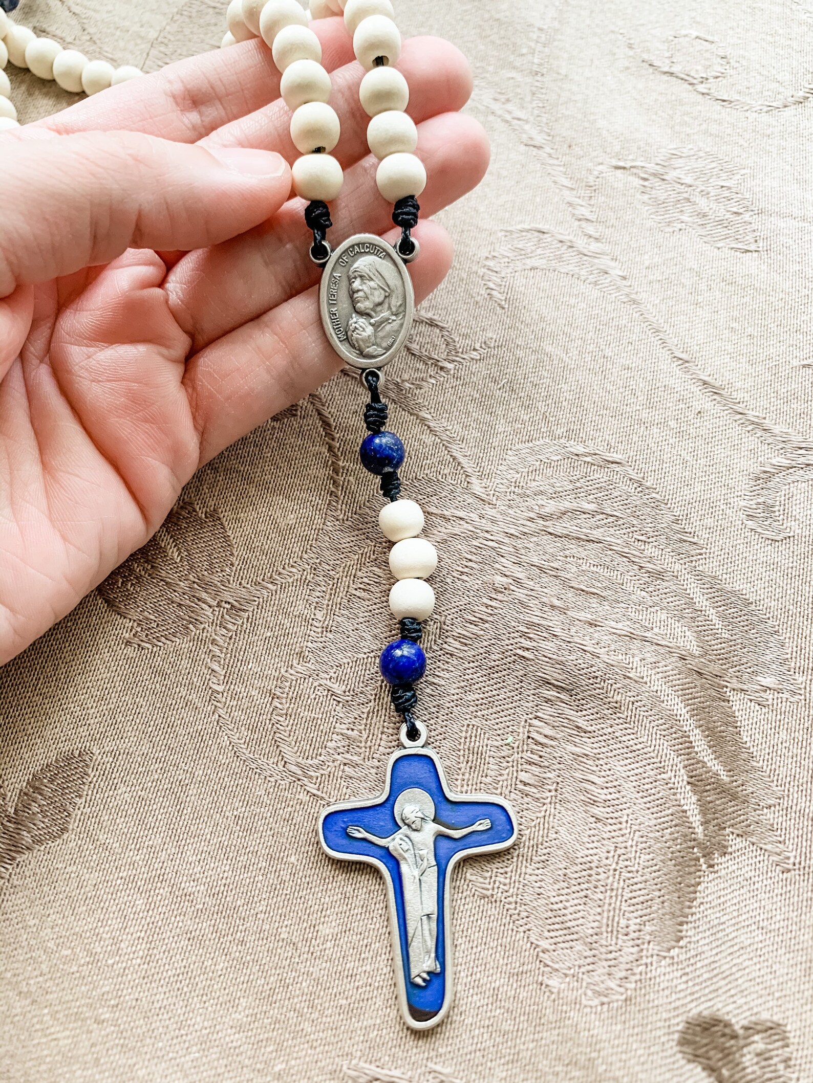 Mother Teresa of Calcutta Catholic Rosary With Italian Enamel - Etsy