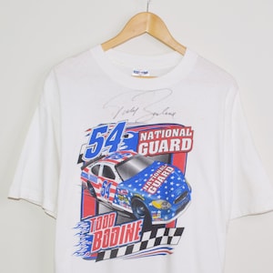 Vintage NASCAR Autographed Todd Bodine T-Shirt [L]