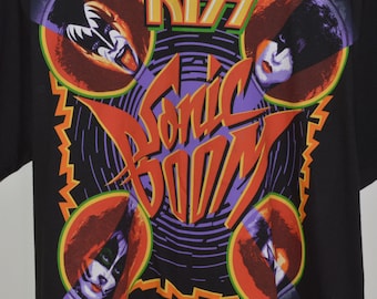 Vintage KISS Sonic Boom Band T-shirt [XL] - Etsy