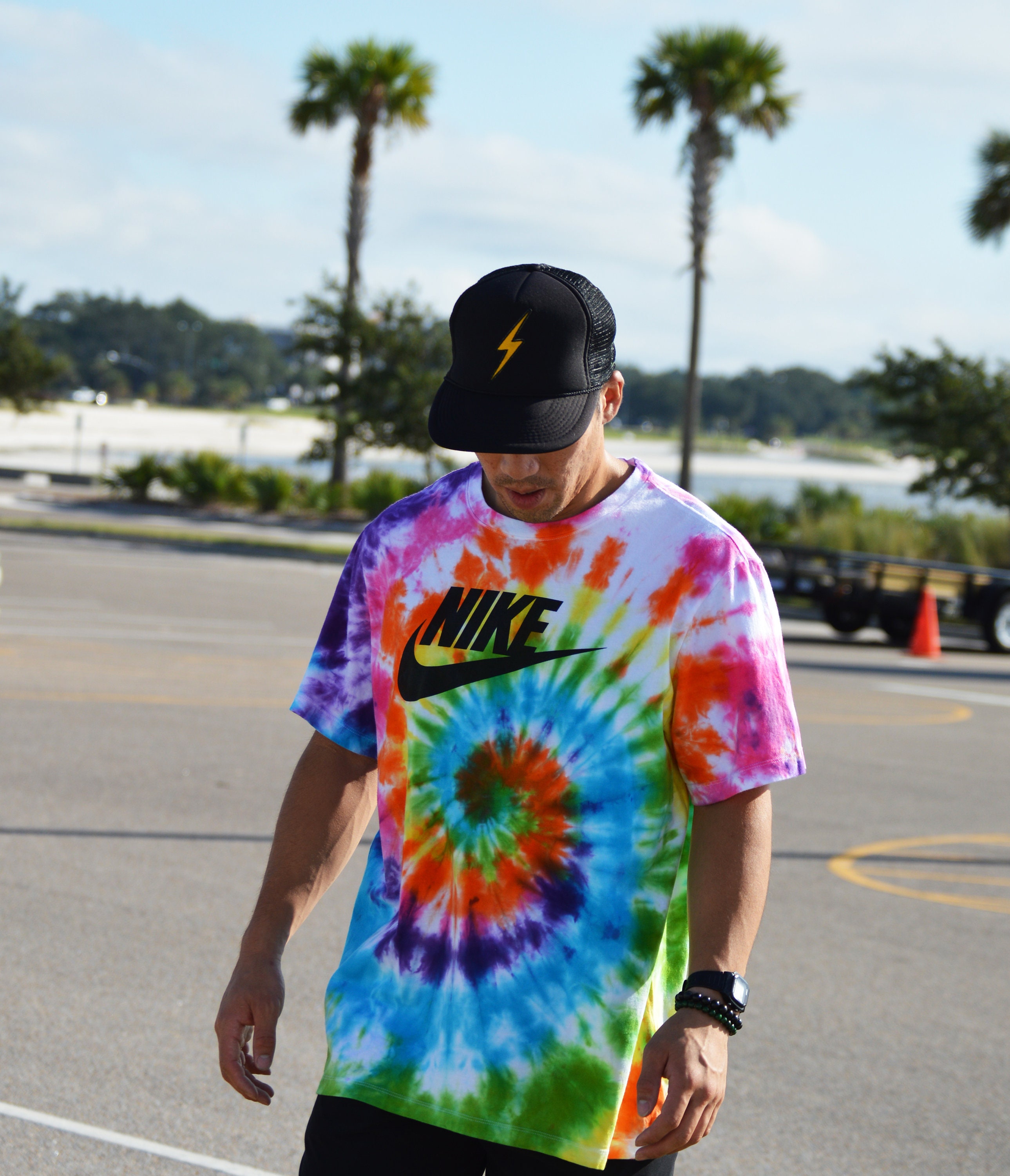 Tie Dye T-shirt Rainbow Spiral Dye Etsy