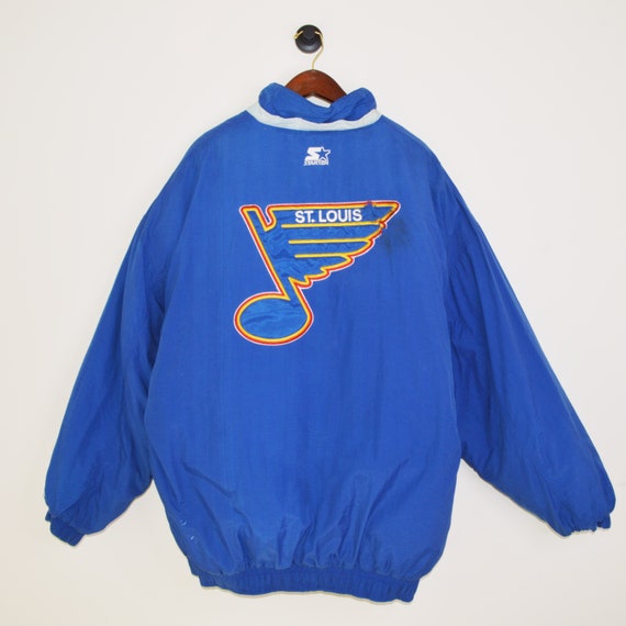 90s St. Louis Blues NHL White Starter Hockey Jersey
