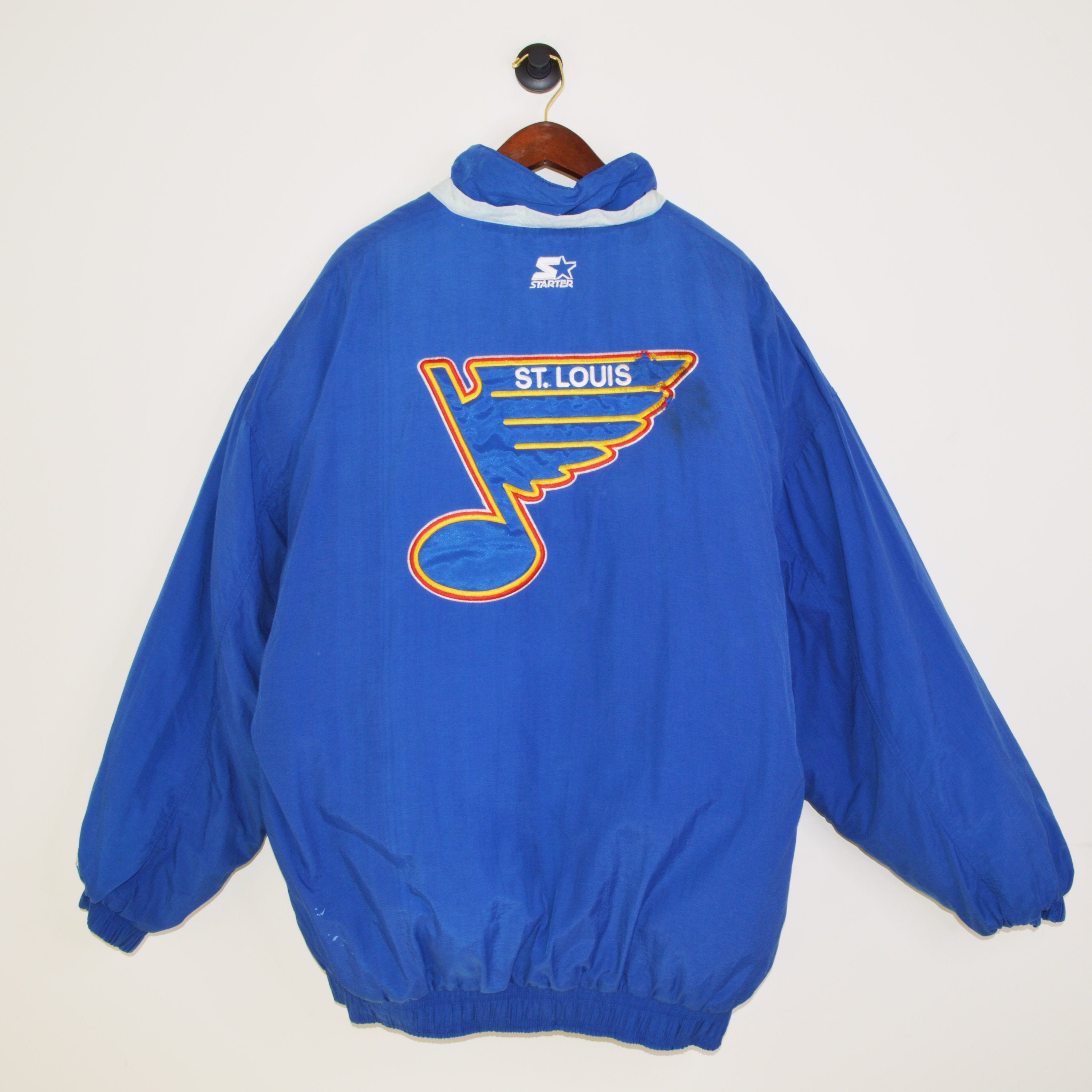 STARTER, Jackets & Coats, Mens St Louis Blues 4 Zip Pullover